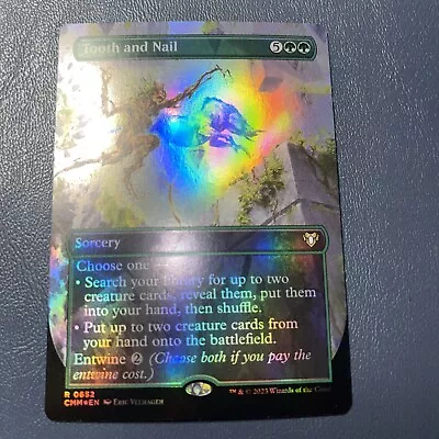 Tooth And Nail Foil Borderless MTG CMM Commander Masters NM Unplayed Magic  • $5