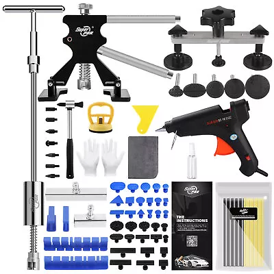 Car Paintless Dent Puller Lifter Glue Gun PDR Tool Repair Removal Hail Tabs Kit • £58.99