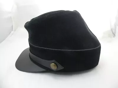 Henschel Hat Co. Civil War Re-enactment Black Suede Leather Soldier Large Hat • $36