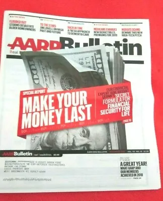 AARP Bulletin12/2018Make Your Money Last Special ReportMedicareWebsite Scams • $5.99