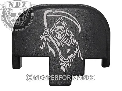 For Smith Wesson S&W M&P 9 40 45 Rear Slide Back Plate Blk Grim Reaper 2 • $19.99