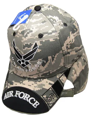 Digital Camo Us United States Air Force Wings Usaf Logo Hat Cap Camouflage Retro • $8.88