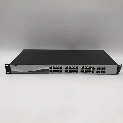 D-Link DGS-1210-24 24-Port Gigabit Web Smart Switch W/ 4 SFP Port READ • $44.99