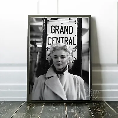 Marilyn Monroe Grand Central Station New York City NYC 1950s Premium Art Print • $39