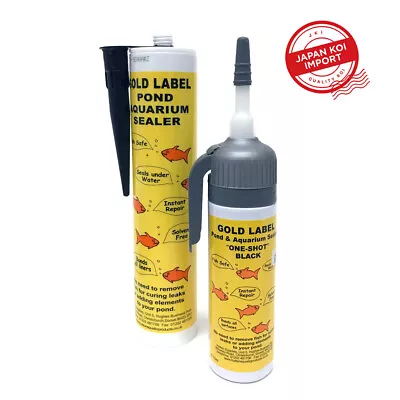 Gold Label Underwater Pond Liner Sealer - 290ml & One Shot 75ml - Black • £16.50