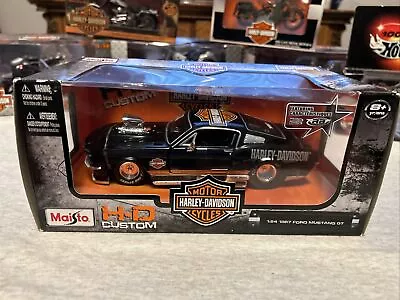 Maisto H-D Custom HARLEY-DAVIDSON 1:24 Scale 1967 FORD MUSTANG GT – New!!! • $15