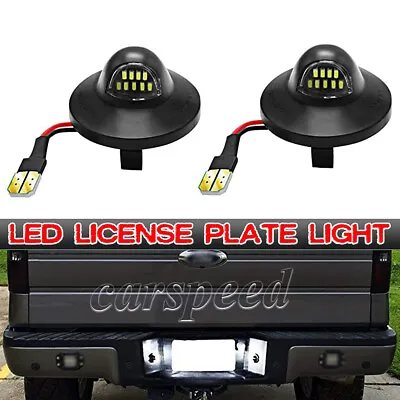 $11.87 • Buy 2X LED License Plate Light Rear Bumper Tag Assembly Lamp For Ford F150 F250 F350