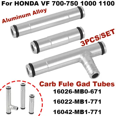 3PCS For HONDA MAGNA SABRE VF 700-750 VF 1100 CARB FUEL GAS TUBES SET 1983-1986 • $32.39