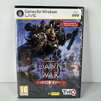 WARHAMMER 40000 Dawn Of War II Chaos Rising (PC Game) Brand New FREE POSTAGE • $30