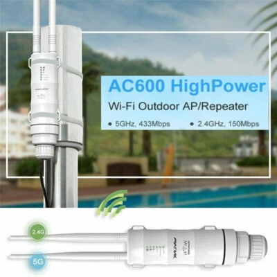 $80.88 • Buy Wavlink Outdoor WiFi Repeater Long Range Extender 600Mbps Dual Band WiFi Router