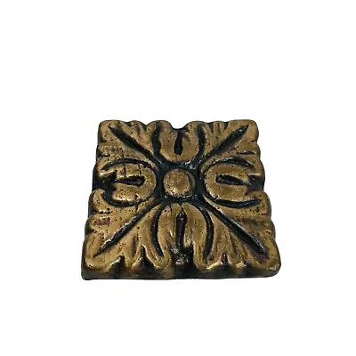 2  X 2  Metal Bronze Resin Flower Deco Insert Accent Wall Tile  - Lot Of 6 Pcs • $24.95