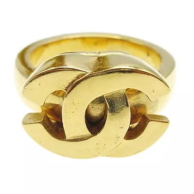 Chanel Ring Size 6 01P Gold-plated France Vintage 160710 • $778