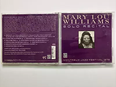 Solo Recital: Monterey Jazz Festival 1978 By Mary Lou Williams (CD) Great Cond. • $9.98
