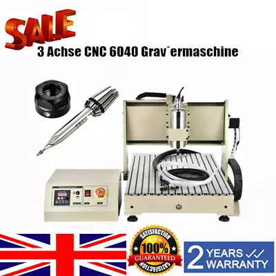 1500W 3 Axis CNC6040 Router Engraver Metal Wood Miller Engraving Machine 220V UK • £965