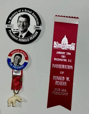 Ronald Reagan for President  Vintage Rare Political Pinback/button Lot/new/mint • $19.99