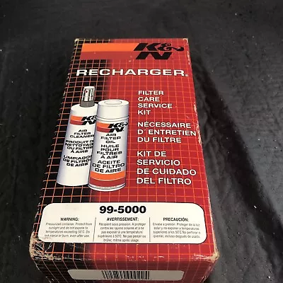 NEW K&N RECHARGER 99-5000  Cleaner Auto Filter Care Service Recharger Kit • $19.98