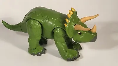 Fisher Price 2011 Hasbro Imaginext Green Triceratops Dinosaur Toy  • £8.99