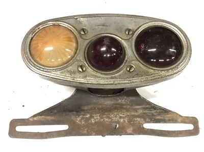 VINTAGE Early Packard Combo STOP TAIL Lamp TAG Light AUTO Automobile Big Car Old • $359.95