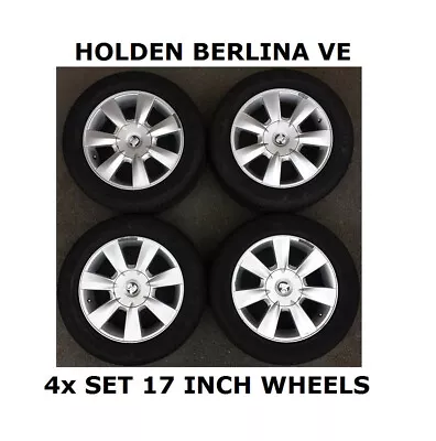 4x Holden Commodore VE Berlina 17 Inch ALLOY WHEELS And TYRES 225 55 R17 • $680