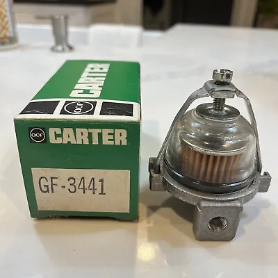 Vintage 1940’s 1950’s NOS Carter Glass Bowl In Line Fuel Filter Ford Chevy GM • $39.99