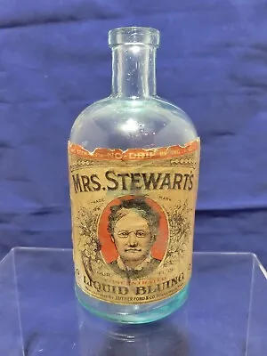 Mrs. Stewart's Liquid Bluing Minneapolis Bottle 1940 • $18