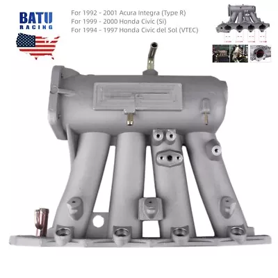 Cast Aluminum Intake Manifold For 99-00 Honda Civic 92-01 Acura Integra B16 • $108.99