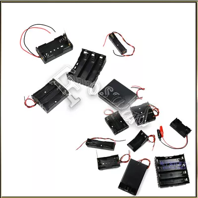 Aaa/Aa/18650 3.7v Battery Cell Holder Wired Case Box 1 2 3 4 8 Position / Switch • £43.38