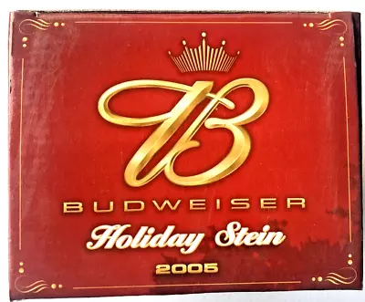 Vintage 2005 Budweiser Holiday Stein New In Box • $9.99