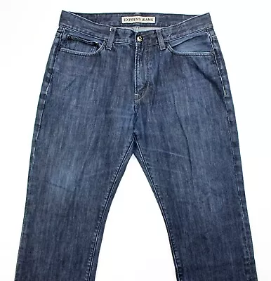 EXPRESS Kingston Classic Fit Straight Leg Denim Jeans Men's 34x30 EUC!! • $9.99