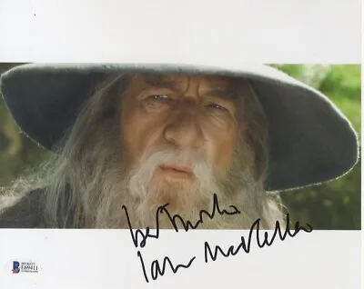  SIGNED IAN MCKELLEN+ 8X10 PHOTO PACKAGE LOT Genuine Signature BAS COA • £800