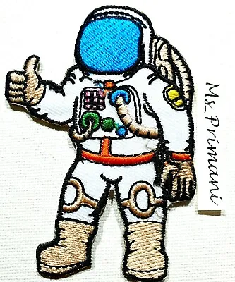 Embroidered Astronaut Patch Iron/sew On Spaceman Space Suit NASA Badge 8.5x6 Cm • £2.79