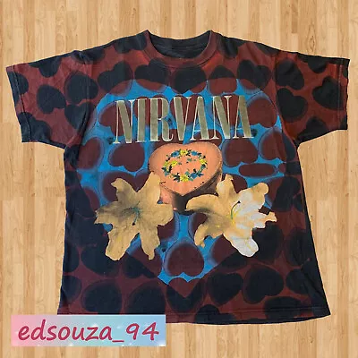 Nirvana 1993 Heart Shaped Box All Over Print Unisex Hoodie T- Shirt Both 2 Sides • $32.50