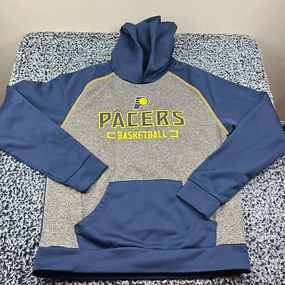 Fanatics Indiana Pacers Hooded Sweatshirt Mens Large Gray Hoodie Pullover NBA • $19.99