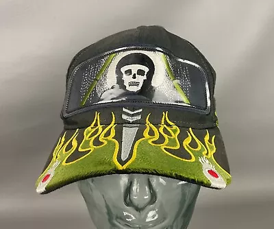 Vintage Grave Digger Monster Truck Streetwear Aop Adjustable Snapback Hat Neon • $74.95