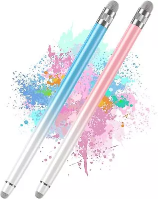 2X Universal Capacitive Touch Screen Stylus Drawing Pens For IPad Tablet IPhone • £8.90