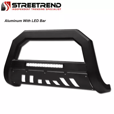 For 99-07 Silverado/Sierra 2500 Matte Blk AVT Aluminum LED Bull Bar Bumper Guard • $255.55