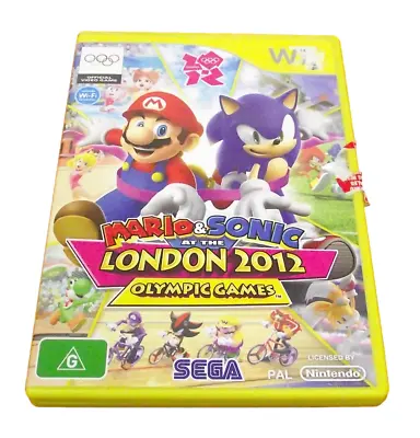 Mario & Sonic At The London 2012 Olympic Games Nintendo Wii PAL *No Manual* • $54.90