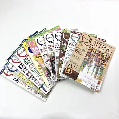 McCalls Quilting Magazines Lot Of 12 Ideas Inspiration American Quilts   • $40.73