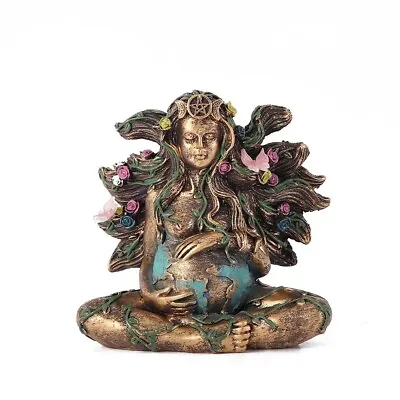 Mother Earth Statue Gaia Fairy Mythic Figurine Goddess Chakra Meditation Decor • $19.99