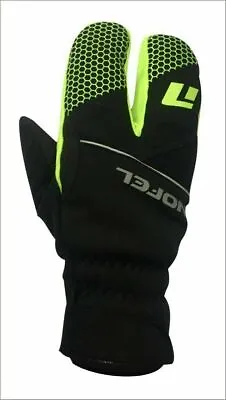 Winter Cycling Lobster Gloves Premium Quality Black Yellow Large Size And XXL • $29.99