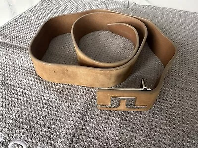 J Lindeberg Leather Belt 40”/110CM • $200