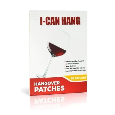 I-CAN HANG - Hangover Patches - All Organic Natural Vitamins - Qty 30 Patches • $15