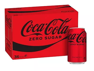 Coca-Cola Zero Sugar Soft Drink Multipack Cans 36 X 375mL • $37.80
