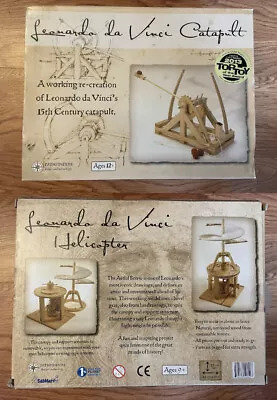 Pathfinders Leonardo Da Vinci Helicopter And Catapult Model Kit NEW Set Of Two • $33