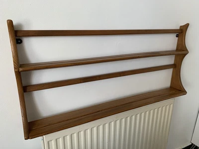 £90 • Buy Vintage Ercol Elm Plate Rack Shelf