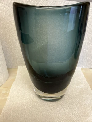 £108 • Buy 1960s Whitefriars 9652 Vintage Glass Vase Geoffrey Baxter In Indigo Blue