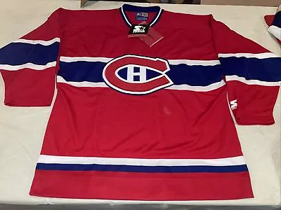 Nwt Starter Montreal Canadians Jersey Mens Xl NHL Clean Vintage W Name Plate • $100