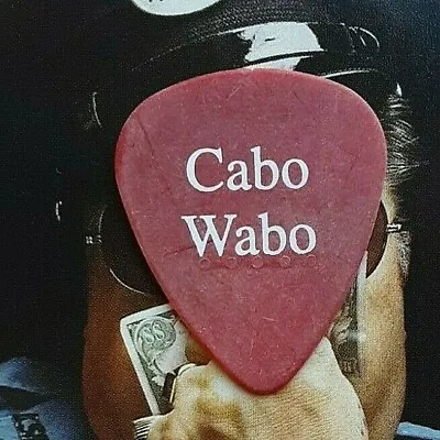 VAN HALEN/CHICKENFOOT Sammy Hagar Cabo Wabo Red Guitar Pick • $6