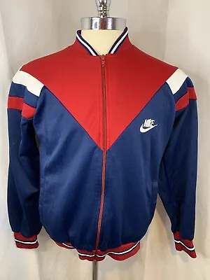 VTG Nike Sportswear Track Jacket Suit Top Polyester Coat Zip 70s 80s M OG Air • $44.06