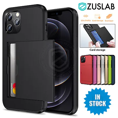 For IPhone 14 13 12 11 Pro Max Plus Mini Wallet Card Holder Shockproof Case • $8.95